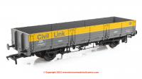 915016 Rapido 45 Ton OAA Wagon - No. DC1000065 - Civil Link grey/yellow